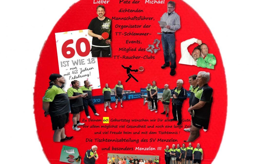 03/2026 Michael Redmann wird 60 Jahre alt