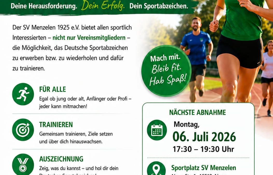 Sportabzeichen – Abend am 06.06.2026