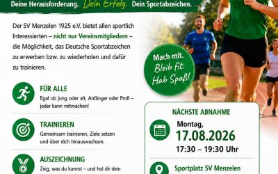 Sportabzeichen Abnahme am 17.08.26