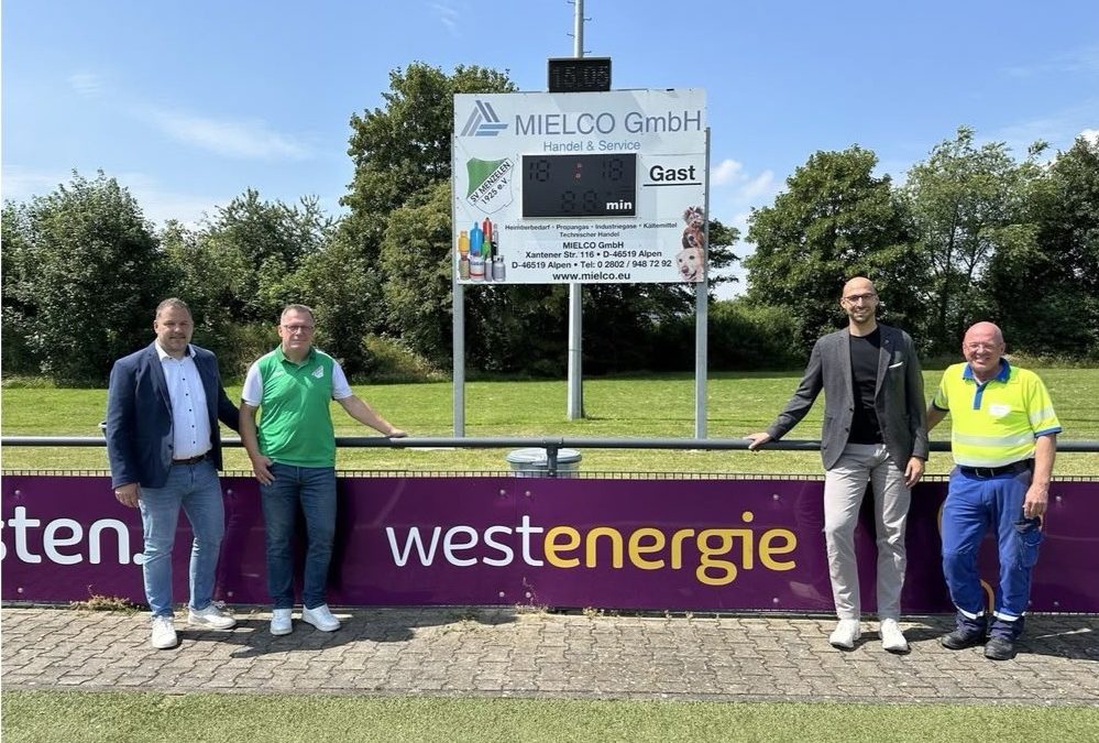 Neuer Werbepartner beim SV Menzelen – Herzlich willkommen Westenergie!