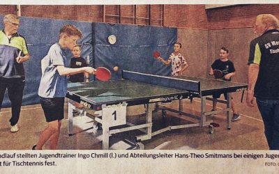Mit Spaß an die Platte: Tischtennis-Ferienspiele beim SV Menzelen